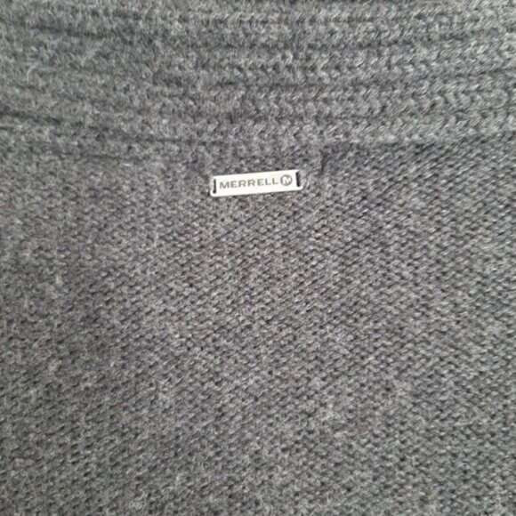 MERRELL Sweater Grey Cotton & Lambswool Sz XL - Picture 10 of 12